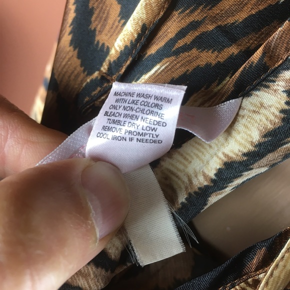 Victorias Secret Tiger Print Slip / Nightgown With Lace-Up Sides - Medium - Picture 12 of 12